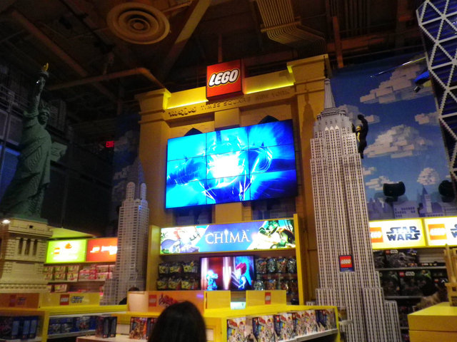 Voilà une vue global du rayon LEGO.